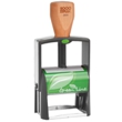 Cosco 2000 Plus Self Inking Classic 2600 Green Line Stamp featuring 60% to 100% recycled material