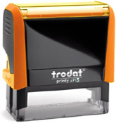 Trodat Printy 4913 Neon Orange Self-Inking Stamp (O.M.)