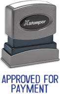 SHA1025 - Stock Stamp - APPROVED FOR PAYMENT  (O.M.)