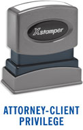 SHA1816 - Stock Stamp - ATTORNEY-CLIENT PRIVILEGE (O.M.)