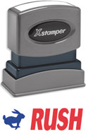 SHA2040 - Stock Stamp - Blue/Red - RUSH (O.M.)