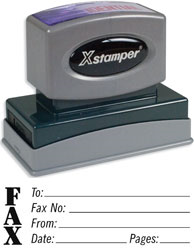 SHA3279 - Jumbo Stock Stamp - FAX (O.M.)