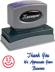 SHA3287 - Jumbo Stock Stamp - THANK YOU WE APPRECIATE YOUR BUSINESS (O.M.)