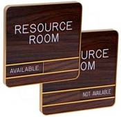 Architectural Aluminum Changeable Message Wall Sign Engraved 6"x6" (O.M.)