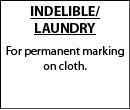 Indelible/Laundry Ink