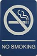 WADANS - Molded ADA Signage 6x9 No Smoking (O.M.)