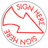 SHA11425 - SHA11425 - Stock Specialty Stamp - SIGN HERE (O.M.)